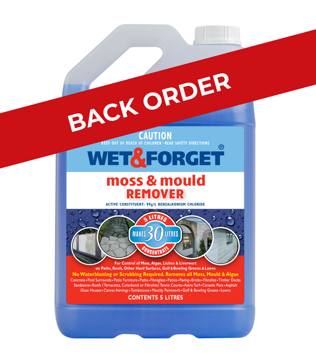 Wet & Forget Concentrate 5L - Exterior Moss & Mould Remover