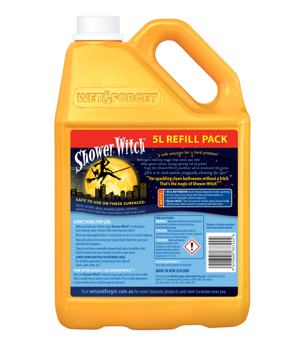 Shower Witch 5L Refill - Bathroom & Shower Cleaner