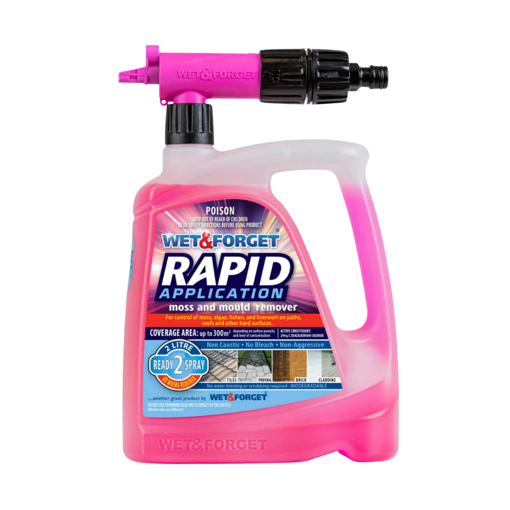 Rapid Application 2L - Exterior Moss & Mould Remover Hose-End