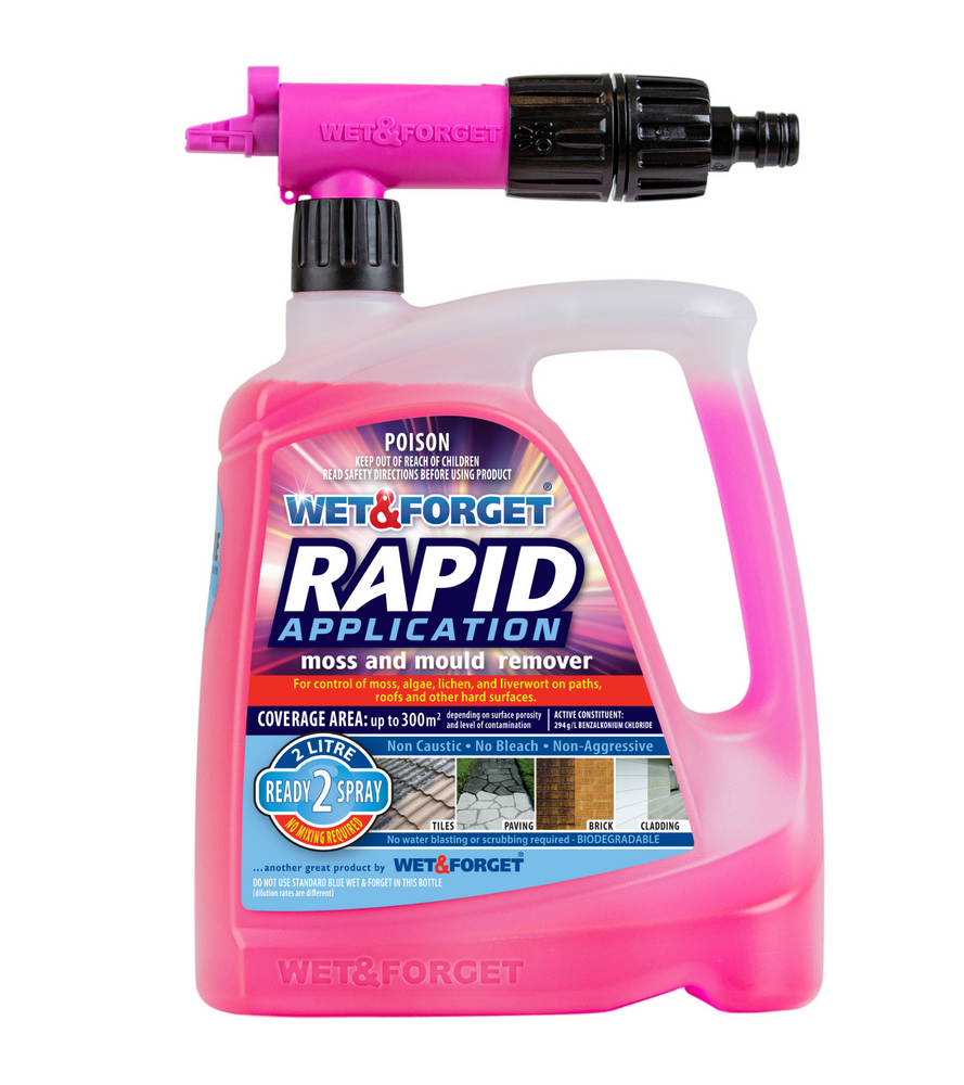 Rapid Application 2L - Exterior Moss & Mould Remover Hose-End