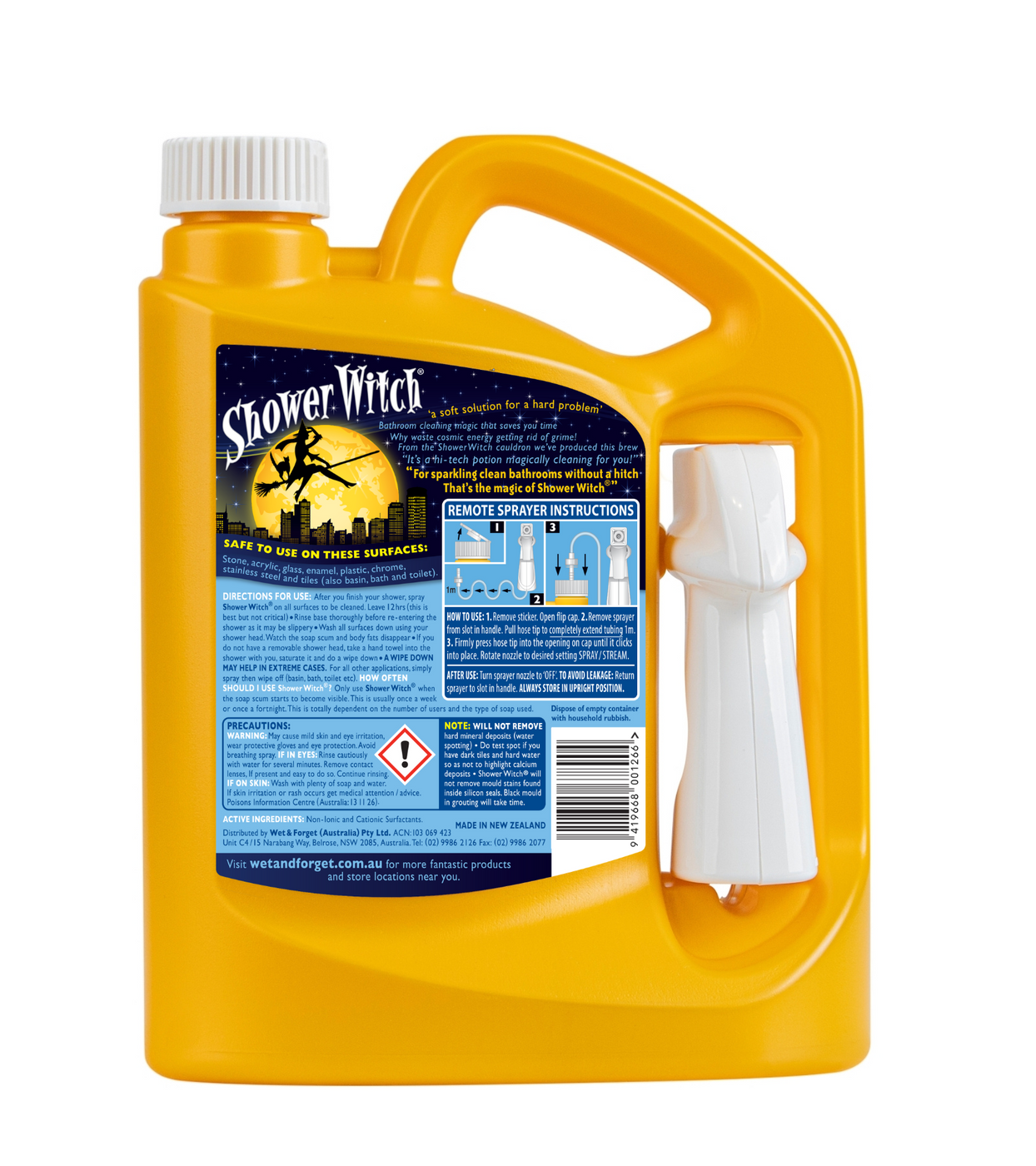 Shower Cleaner, Shower Mould Remover Shower Witch Australia — Wet